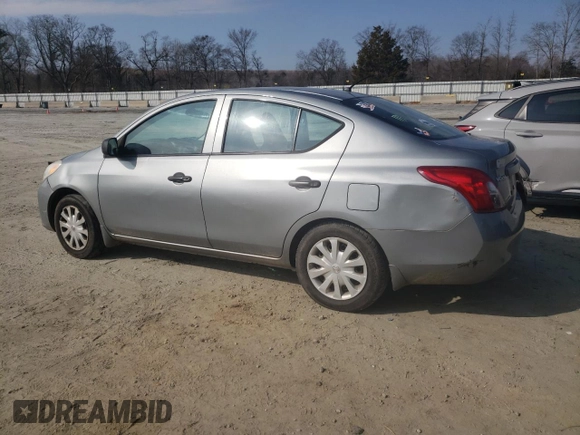 2014 Nissan Versa S with VIN 3N1CN7AP6EL835598, listed as a Copart auction lot 44154275 with 163,248 mi miles and Salvage Title. Bid and sale history available at carsss.com. Image 2.