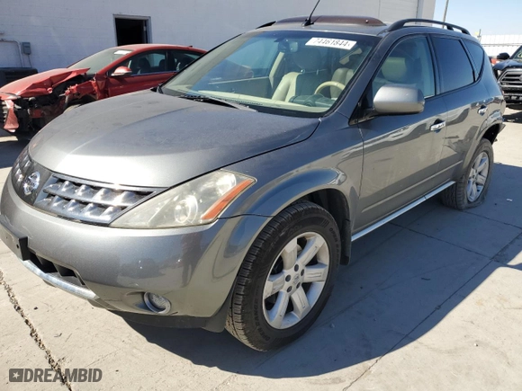 2006 Nissan Murano SE with VIN JN8AZ08W16W502528, listed as a Copart auction lot 74461844 with 144,934 mi miles and Salvage Title. Bid and sale history available at carsss.com. Image 1.