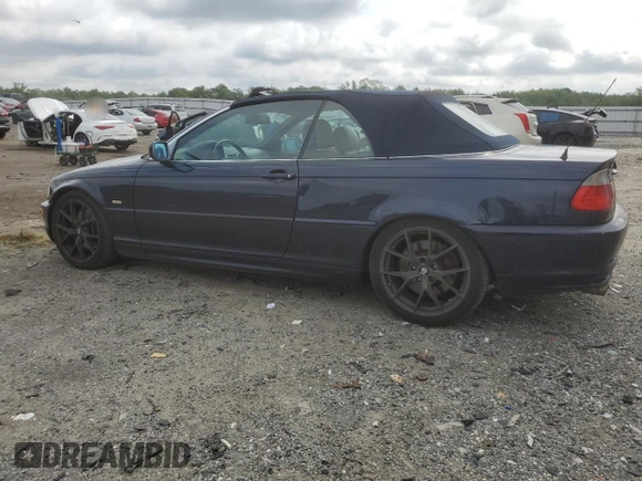 2003 BMW 3 Series 330Ci with VIN WBABS534X3JU96967, listed as a Copart auction lot 64602915 with 178,284 mi miles and Salvage title. Bid and sale history available at DreamBid. Image 2.