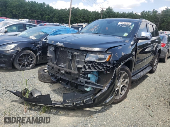 2022 Jeep Grand Cherokee Limited with VIN 1C4RJEBG1NC126675, listed as a Copart auction lot 65076895 with 42,648 mi miles and Salvage title. Bid and sale history available at DreamBid. Image 1.