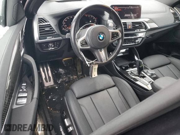 2021 BMW X4 M40i z VIN 5UX2V5C06M9F70459, wystawiony jako Copart lot #87397614 z przebiegiem 35 233 mil mil oraz Szkoda całkowita • Salvage title. Historia ofert i sprzedaży dostępna na DreamBid. Obrazek 8.