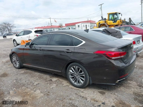 2015 Hyundai Genesis 3.8L with VIN KMHGN4JEXFU042724, listed as a IAAI auction lot 41995113 with 144,194 mi miles. Bid and sale history available at carsss.com. Image 14.