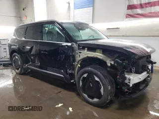 2024 Kia EV9 Land with VIN KNDADFS56R6025029, listed as a Copart auction lot 77346754 with 829 mi miles and Salvage Title. Bid and sale history available at carsss.com. Image 4.