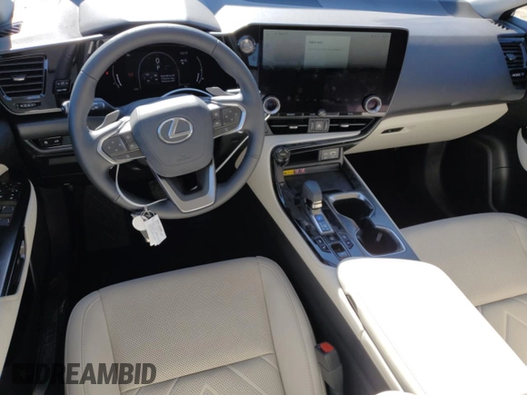 2025 Lexus NX with VIN JTJHGCEZ4S5010282, listed as a Copart auction lot 79807514 with 435 mi miles and Salvage Title. Bid and sale history available at carsss.com. Image 8.
