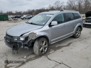 2017 Dodge Journey Crossroad Plus with VIN 3C4PDDGG4HT560888, listed as a Copart auction lot 46862925 with 97,458 mi miles and Salvage title. Bid and sale history available at DreamBid. Image 1.
