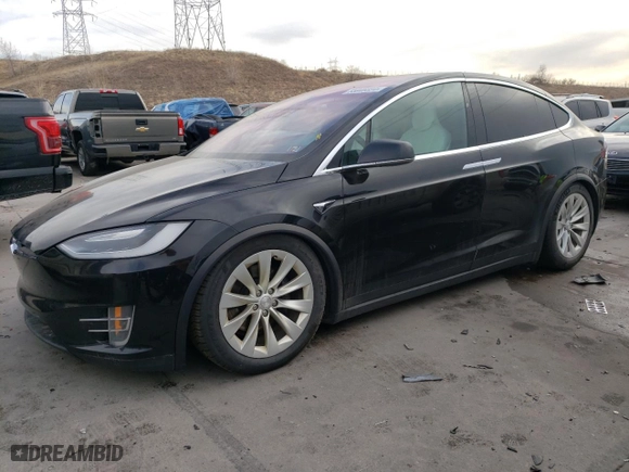 2017 Tesla Model X 90D with VIN 5YJXCBE2XHF060912, listed as a Copart auction lot 85946834 with NaN miles and Salvage Title. Bid and sale history available at carsss.com. Image 1.
