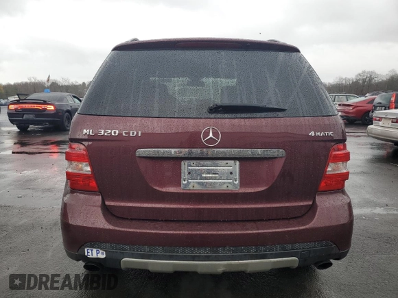2007 Mercedes-Benz M 320 CDI with VIN 4JGBB22E27A188205, listed as a Copart auction lot 81055044 with 149,254 mi miles and Salvage Title. Bid and sale history available at carsss.com. Image 6.
