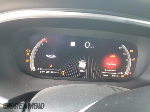2023 Acura MDX w/A-Spec Package with VIN 5J8YE1H09PL011250, listed as a Copart auction lot 50693535 with 51,523 mi miles and Salvage title. Bid and sale history available at DreamBid. Image 9.