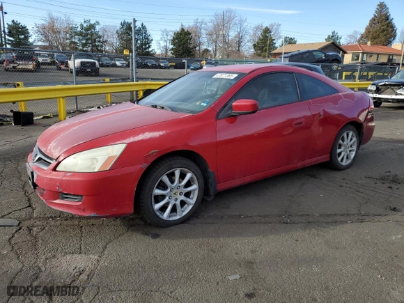 2007 Honda Accord Cpe LX with VIN 1HGCM72307A008915, listed as a Copart auction lot 47871365 with 232,072 mi miles and Salvage Title. Bid and sale history available at carsss.com. Image 1.