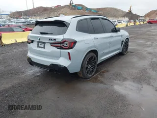 2024 BMW X3 M with VIN 5YM13EC00R9W09223, listed as a IAAI auction lot 41836853 with 11,389 mi miles. Bid and sale history available at carsss.com. Image 4.