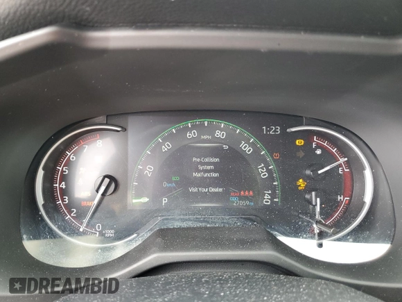 2024 Toyota RAV4 LE with VIN 2T3H1RFV8RW321834, listed as a Copart auction lot 49007425 with 27,059 mi miles and Salvage Title. Bid and sale history available at carsss.com. Image 9.