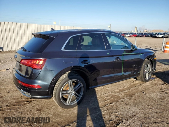 2019 Audi SQ5 Premium Plus with VIN WA1B4AFY5K2001775, listed as a Copart auction lot 80466204 with 120,337 mi miles and Salvage Title. Bid and sale history available at DreamBid. Image 3.