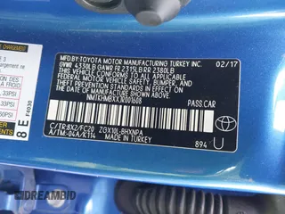 2018 Toyota C-HR XLE with VIN NMTKHMBXXJR001608, listed as a IAAI auction lot 41785723 with 138,047 mi miles. Bid and sale history available at carsss.com. Image 9.