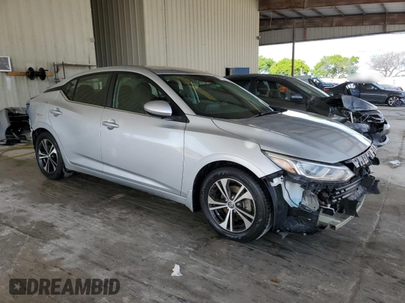 2021 Nissan Sentra SV z VIN 3N1AB8CV4MY290956, wystawiony jako Copart lot #57777055 z przebiegiem 37 856 mil mil oraz Szkoda całkowita • Salvage title. Historia ofert i sprzedaży dostępna na DreamBid. Obrazek 4.