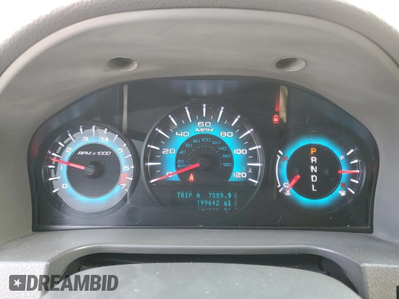 2012 Ford Fusion SEL with VIN 3FAHP0JAXCR206068, listed as a Copart auction lot 46082685 with 199,642 mi miles and Salvage Title. Bid and sale history available at DreamBid. Image 9.