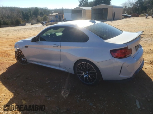 2020 BMW M2 Competition with VIN WBS2U7C02L7D76708, listed as a Copart auction lot 88303795 with 49,804 mi miles and Salvage Title. Bid and sale history available at carsss.com. Image 2.