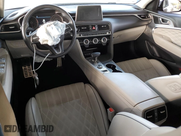2019 Genesis G70 Advanced with VIN KMTG34LE9KU020958, listed as a Copart auction lot 78902674 with 104,144 mi miles and Salvage Title. Bid and sale history available at DreamBid. Image 8.