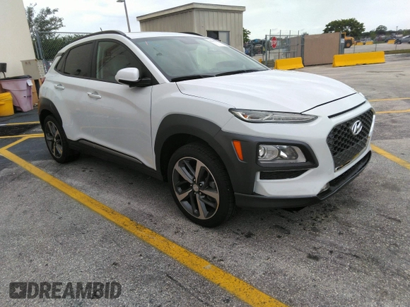 2018 Hyundai Kona Limited with VIN KM8K33A59JU080173, listed as a IAAI auction lot 42041992 with 37,513 mi miles. Bid and sale history available at carsss.com. Image 1.