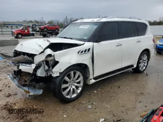 2013 Infiniti QX56 z VIN JN8AZ2NE7D9061281, wystawiony jako Copart lot #51107315 z przebiegiem 207 403 mil mil oraz Nie do naprawy • Non repairable. Historia ofert i sprzedaży dostępna na DreamBid. Obrazek 1.