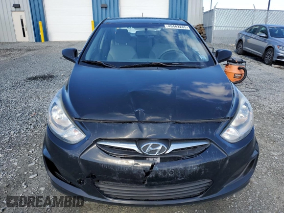 2012 Hyundai Accent GLS with VIN KMHCT4AE0CU245394, listed as a Copart auction lot 49442285 with 240,402 mi miles and Salvage Title. Bid and sale history available at carsss.com. Image 5.
