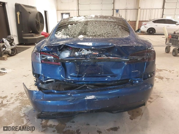 2021 Tesla Model S Plaid with VIN 5YJSA1E6XMF439884, listed as a IAAI auction lot 41622750 with 1 mi miles. Bid and sale history available at carsss.com. Image 16.
