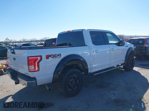 2015 Ford F-150 XLT with VIN 1FTEW1EF4FKD09118, listed as a IAAI auction lot 41414605 with 136,073 mi miles. Bid and sale history available at carsss.com. Image 4.