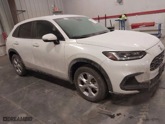 2023 Honda HR-V LX with VIN 3CZRZ2H37PM732330, listed as a IAAI auction lot 41339328 with 58,133 mi miles. Bid and sale history available at carsss.com. Image 1.