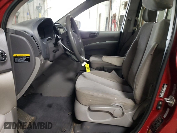 2012 Kia Sedona LX with VIN KNDMG4C71C6432577, listed as a Copart auction lot 49298405 with 205,983 mi miles and Salvage Title. Bid and sale history available at carsss.com. Image 7.