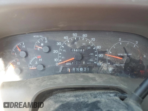 2001 Ford F-250 XL with VIN 1FTNW21F91ED51769, listed as a Copart auction lot 55328095 with 198,162 mi miles and Salvage title. Bid and sale history available at DreamBid. Image 9.