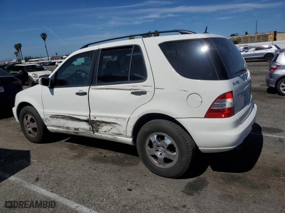 2002 Mercedes-Benz M-Class with VIN 4JGAB54E12A318056, listed as a Copart auction lot 47465095 with 176,355 mi miles and Salvage Title. Bid and sale history available at carsss.com. Image 2.