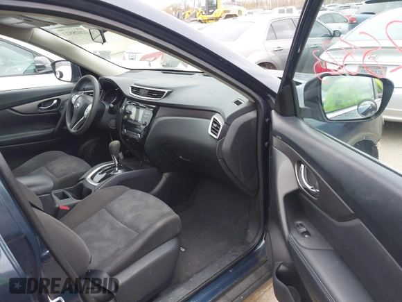 2016 Nissan Rogue SV with VIN KNMAT2MV4GP673663, listed as a IAAI auction lot 42028823 with 126,772 mi miles. Bid and sale history available at carsss.com. Image 5.