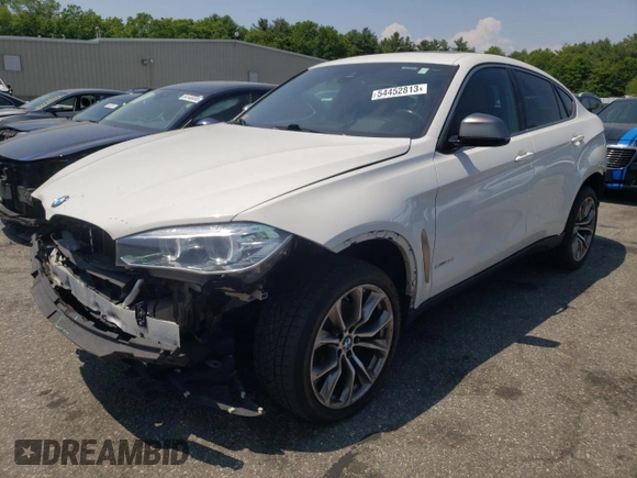 2017 BMW X6 xDrive35i with VIN 5UXKU2C31H0X46966, listed as a Copart auction lot 54452813 with 87,234 mi miles. Bid and sale history available at carsss.com. Image 1.
