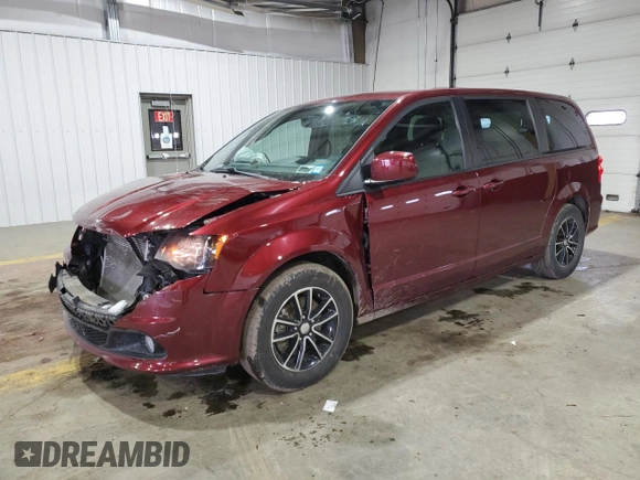 2018 Dodge Grand Caravan SE with VIN 2C4RDGBG4JR215192, listed as a Copart auction lot 45911655 with 75,239 mi miles and Salvage Title. Bid and sale history available at DreamBid. Image 1.