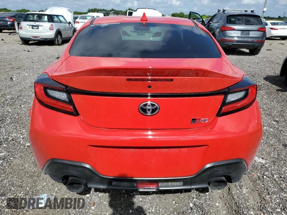 2023 Toyota GR86 Premium with VIN JF1ZNBE12P9754521, listed as a Copart auction lot 61808374 with 13,694 mi miles and Salvage Title. Bid and sale history available at carsss.com. Image 6.