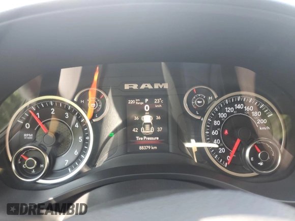 2019 Ram 1500 Big Horn with VIN 1C6SRFFT9KN619082, listed as a Copart auction lot 58554965 with 88,379 mi miles and Clean title. Bid and sale history available at DreamBid. Image 9.