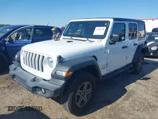 2018 Jeep Wrangler Unlimited Sport S z VIN 1C4HJXDG0JW142895, wystawiony jako IAAI lot #41989238 z przebiegiem 75 802 mil mil oraz . Historia ofert i sprzedaży dostępna na DreamBid. Obrazek 17.