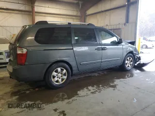 2006 Kia Sedona LX with VIN KNDMB233666079693, listed as a Copart auction lot 44993745 with 187,600 mi miles and Salvage Title. Bid and sale history available at carsss.com. Image 3.