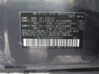 2017 Subaru Outback Limited with VIN 4S4BSANC4H3247121, listed as a IAAI auction lot 42606307 with 97,925 mi miles and . Bid and sale history available at DreamBid. Image 9.
