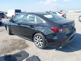2025 Honda Civic Sedan LX with VIN 2HGFE2F28SH547596, listed as a IAAI auction lot 41248083 with 1 mi miles. Bid and sale history available at carsss.com. Image 3.