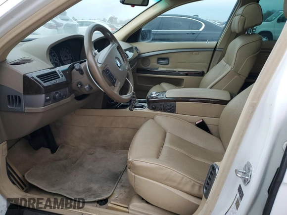 2005 BMW 7 Series 745Li z VIN WBAGN63545DS58481, wystawiony jako Copart lot #78895514 z przebiegiem Nie podano mil oraz Czysty tytuł • Clean title. Historia ofert i sprzedaży dostępna na DreamBid. Obrazek 7.
