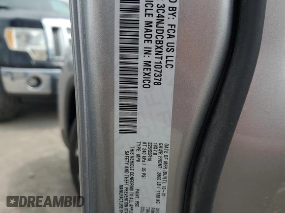 2022 Jeep Compass High Altitude z VIN 3C4NJDCBXNT107378, wystawiony jako Copart lot #56482955 z przebiegiem 23 811 mil mil oraz Szkoda całkowita • Salvage title. Historia ofert i sprzedaży dostępna na DreamBid. Obrazek 13.