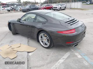 2013 Porsche 911 Carrera with VIN WP0AA2A91DS106624, listed as a IAAI auction lot 41586673 with 37,100 mi miles. Bid and sale history available at carsss.com. Image 3.