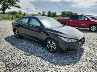 2021 Nissan Sentra SV with VIN 3N1AB8CV5MY299603, listed as a Copart auction lot 60078055 with 83,520 mi miles and Salvage title. Bid and sale history available at DreamBid. Image 4.