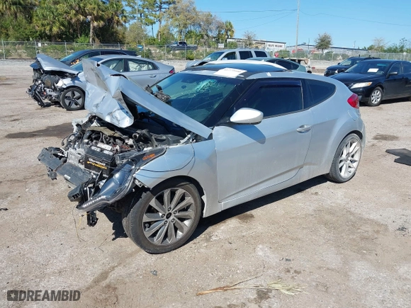 2012 Hyundai Veloster w/Black Int with VIN KMHTC6ADXCU036070, listed as a IAAI auction lot 41779990 with 1 mi miles. Bid and sale history available at carsss.com. Image 17.