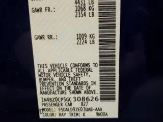 2016 Nissan LEAF S with VIN 1N4BZ0CP5GC308626, listed as a Copart auction lot 42102433 with 65,657 mi miles. Bid and sale history available at carsss.com. Image 13.