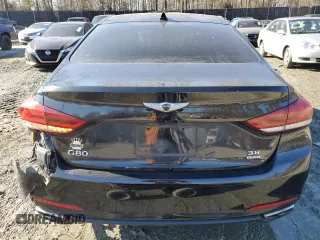 2017 Genesis G80 3.8L with VIN KMHGN4JE4HU200526, listed as a Copart auction lot 44784775 with 98,389 mi miles and Salvage Title. Bid and sale history available at DreamBid. Image 6.