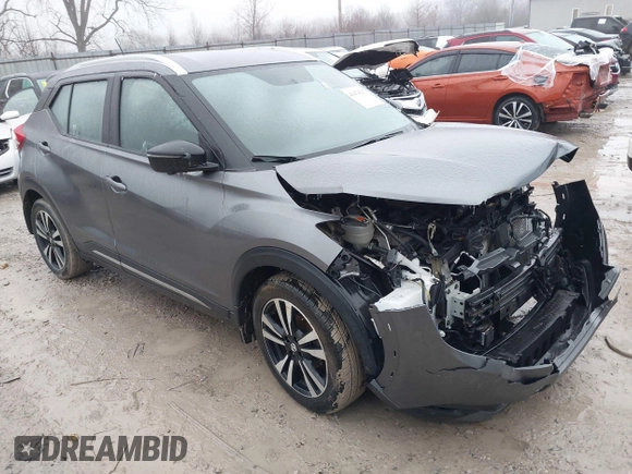2019 Nissan Kicks S with VIN 3N1CP5CU0KL516193, listed as a IAAI auction lot 41474237 with 50,357 mi miles and . Bid and sale history available at carsss.com. Image 1.