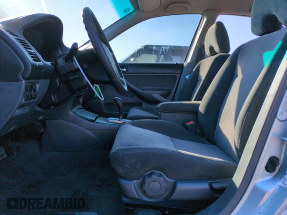 2005 Honda Civic with VIN JHMES96695S009385, listed as a Copart auction lot 88084805 with 188,259 mi miles and Salvage Title. Bid and sale history available at DreamBid. Image 7.