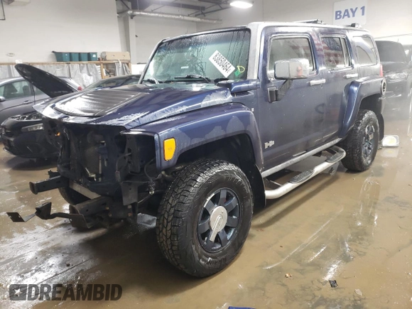 2008 Hummer H3 SUV with VIN 5GTEN13E488147058, listed as a Copart auction lot 83850464 with 225,885 mi miles and Salvage Title. Bid and sale history available at DreamBid. Image 1.