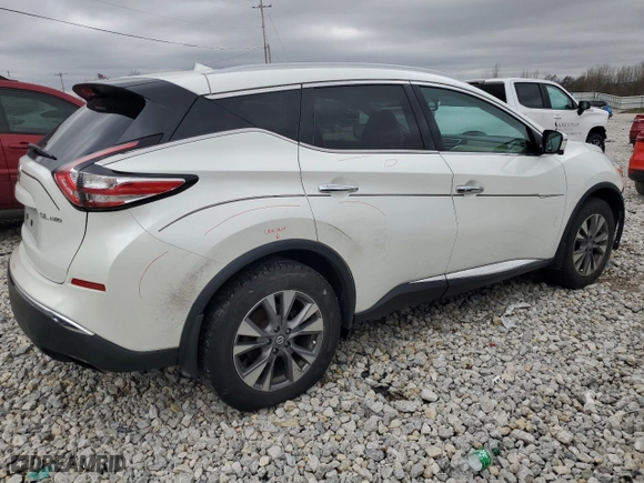 2016 Nissan Murano SL with VIN 5N1AZ2MH8GN101060, listed as a Copart auction lot 53380265 with 153,344 mi miles and Clean Title. Bid and sale history available at carsss.com. Image 3.